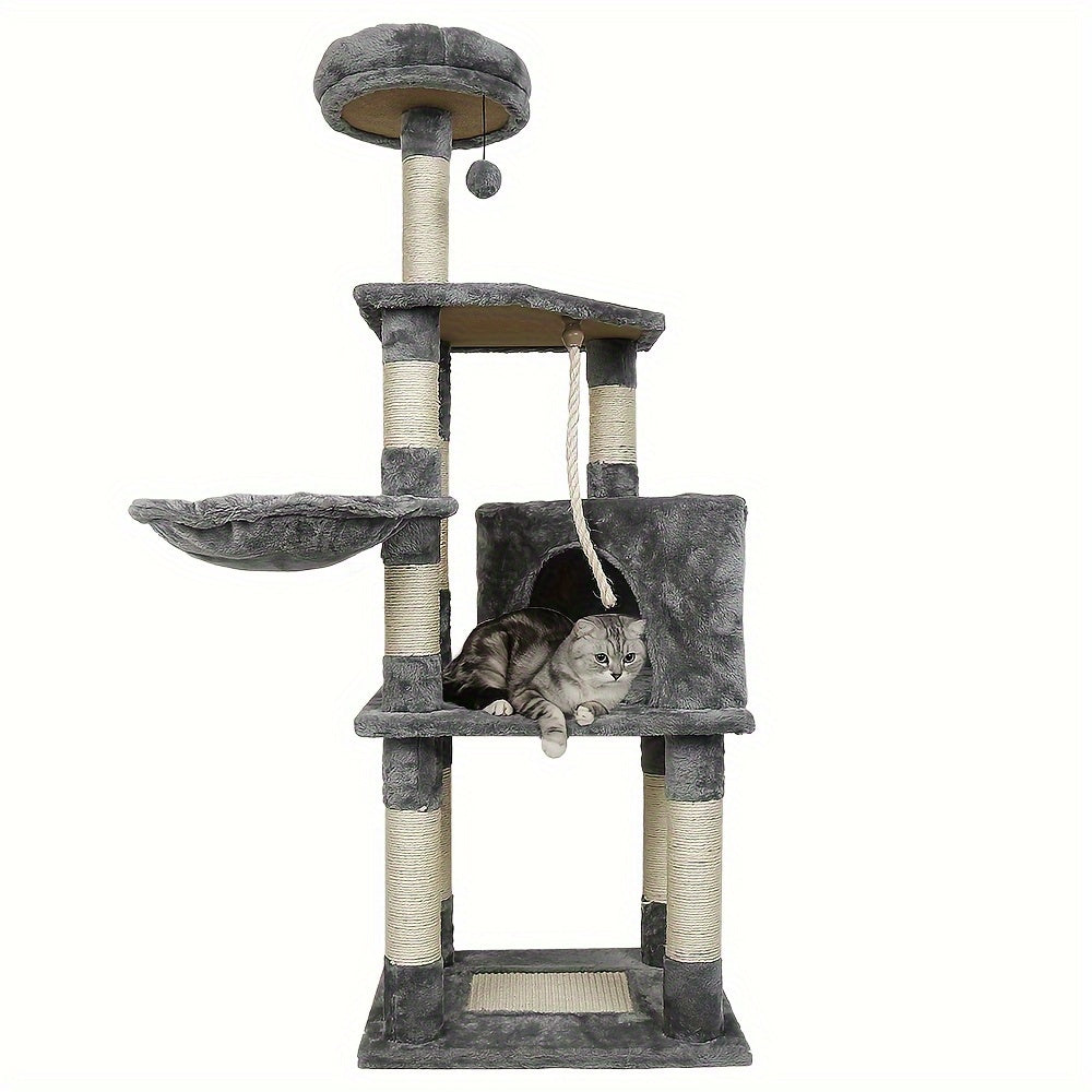 Katzenbaum, Katzenklettergerüst, Katzenklauensäule H135cm